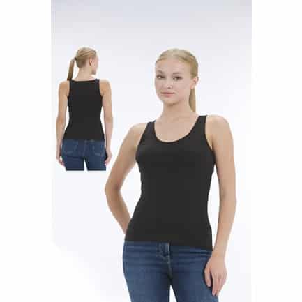 Kadın Pamuklu Slim Fit Günlük Kalın Askılı Likralı Üst - 2387