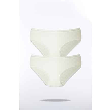 Kadın Bato Pamuklu Transfer Ri̇bana Yüksek Bel Dantelli̇ Külot 2'Li - 3003