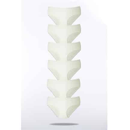 Kadın Bato Pamuklu Transfer Ri̇bana Yüksek Bel Dantelli̇ Külot 6'Lı - 3003