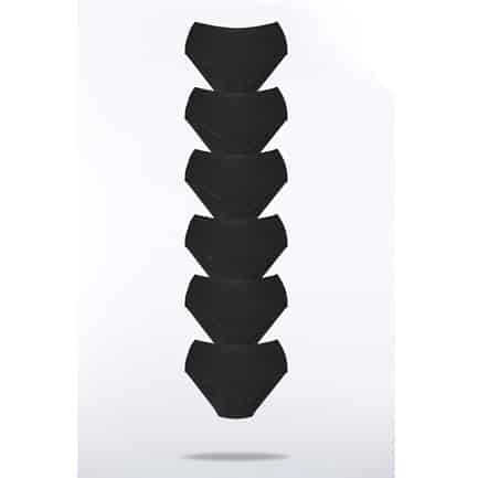 Kadın Midi Bato Pamuklu Ribana Külot 6'Lı - 3006-1