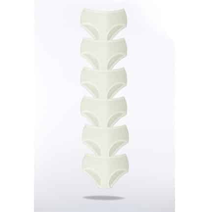 Kadın Maxi Bato Pamuklu Transfer Ri̇bana Yüksek Bel Lasti̇kli̇ Külot 6'Lı -3059-(3009)