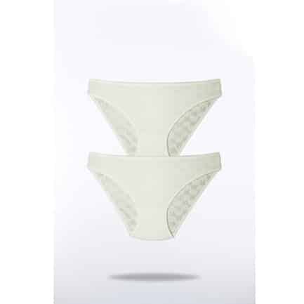 Kadın Pamuklu Transfer Ri̇bana Bikini Sli̇p 2'Li - 3056