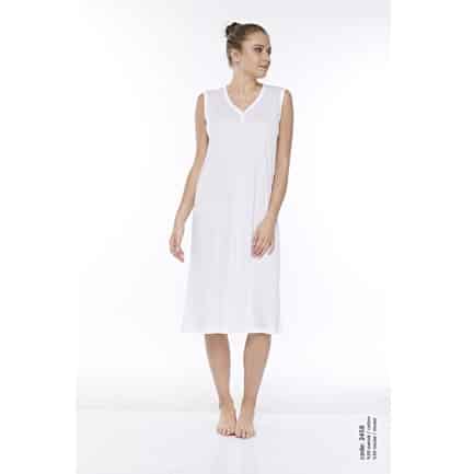 KADIN PAMUKLU MODAL V-YAKA KOLSUZ KOMBİNEZON -2458