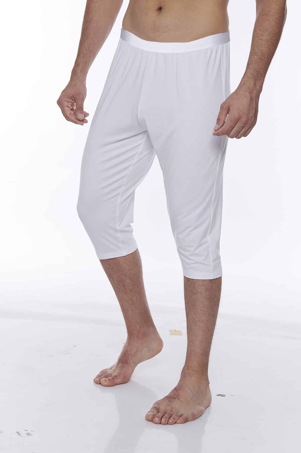 Erkek Bambu Pamuklu ince kemer lastikli Klasik Uzun Paçalı Osmanlı Donu - 447 - Görsel 3