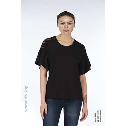 Kadın Modal Comfort Fi̇t Kısa Kollu Üst Li̇kralı T-shi̇rt -2290