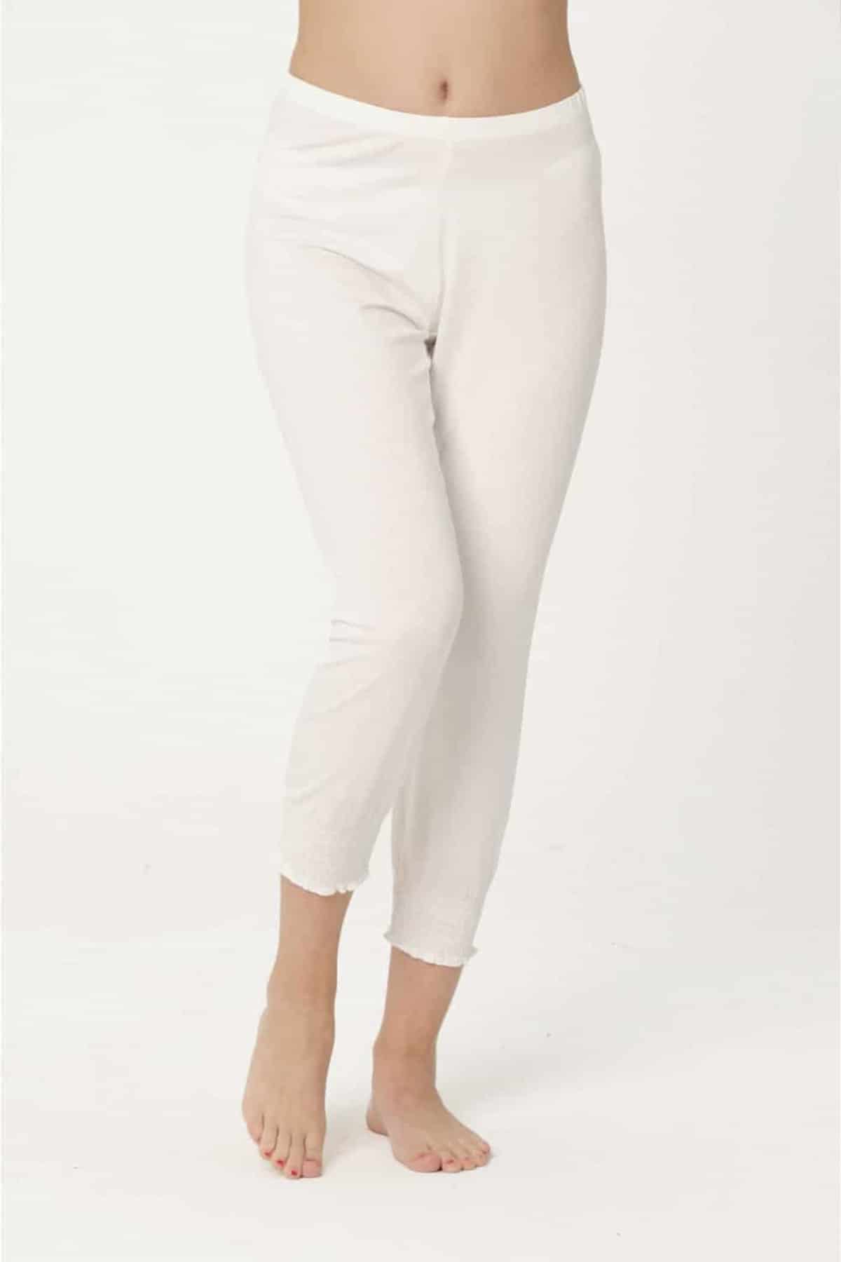 Kadın Viskon Kapri̇ Boy Paçalı Alt - 3940 - Görsel 4