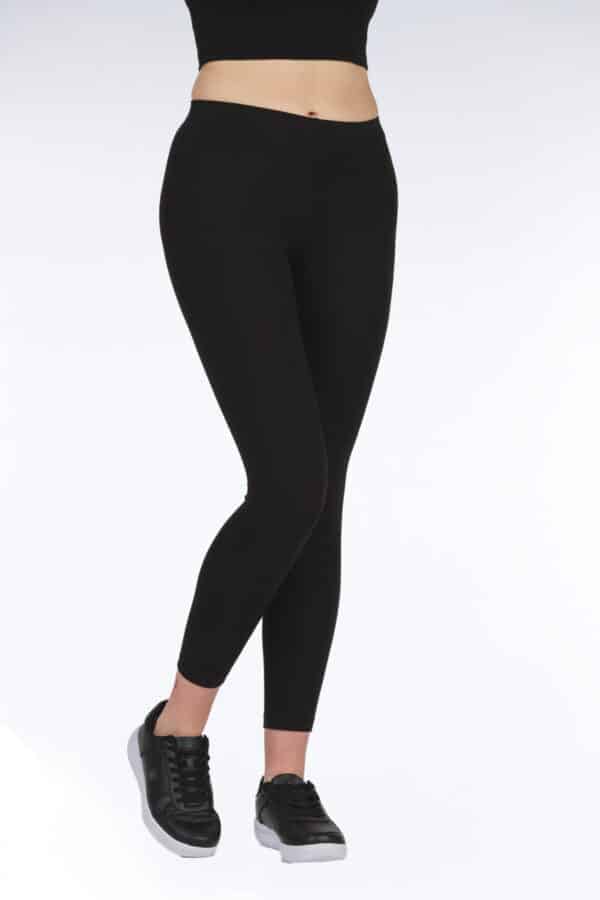 Kadın Modal Bi̇lek Boy Klasi̇k İnce Li̇kralı Tayt - 4023-4066 - Görsel 4