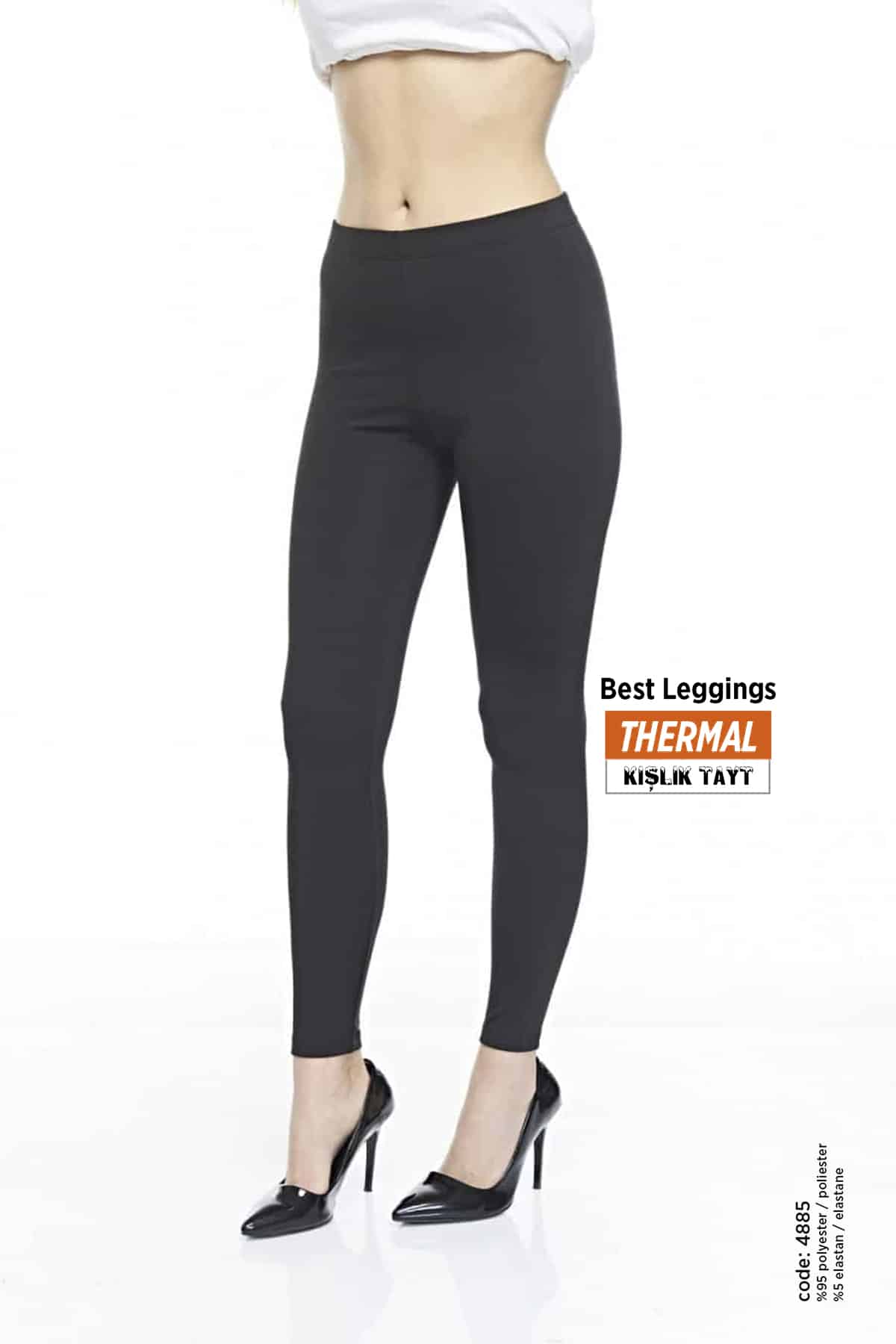 Kadın Sli̇m Fi̇t Best Kışlık Termal Tayt - 4885 - Görsel 2